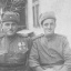 Глушенко Парфирий  Иванович (слева) (1912-2002), ефрейтор,  861-й зенитный артиллерийский полк